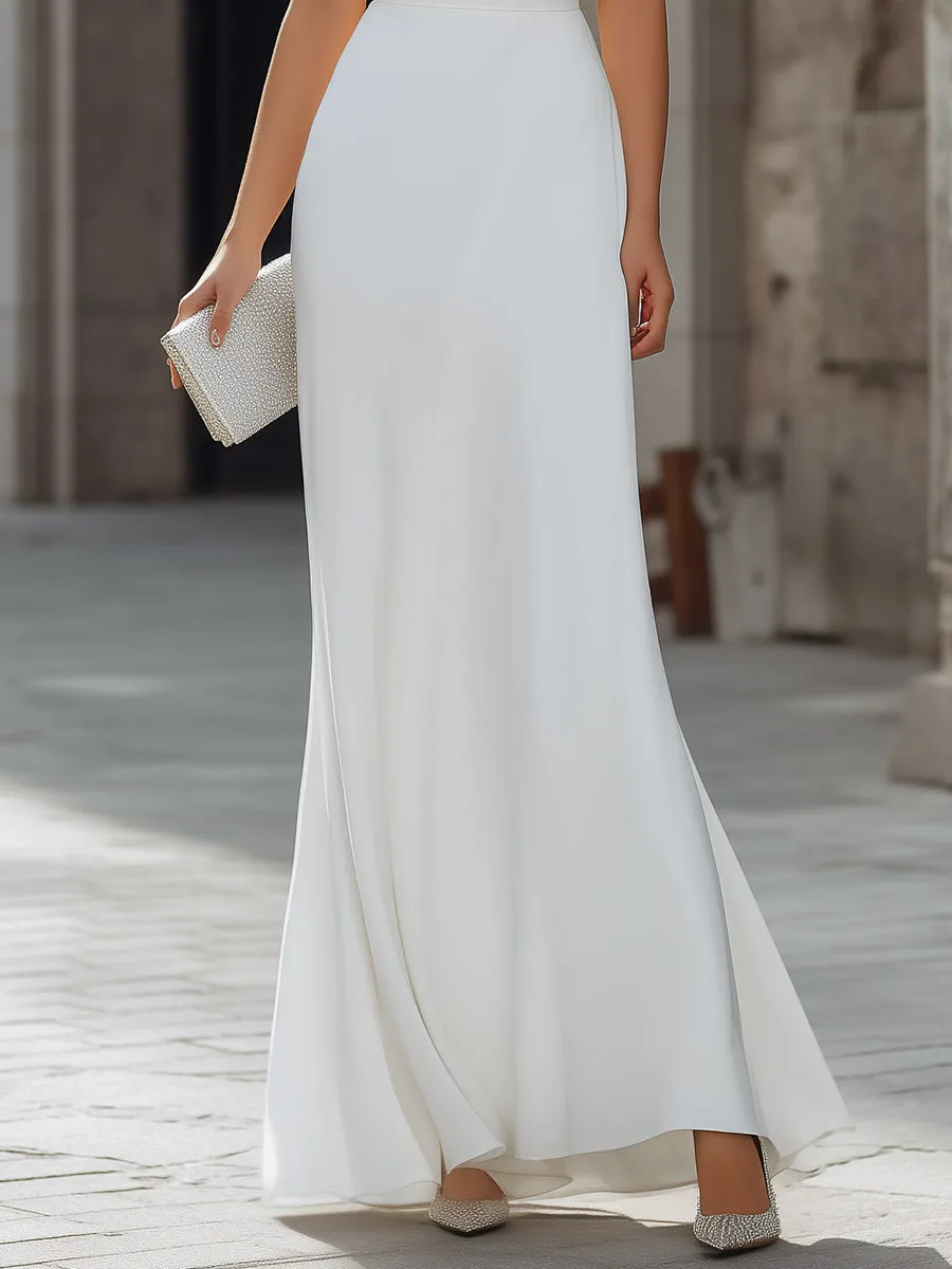 Sleeveless Draped Cowl Neck A-Line Maxi Dress sold by Mooyius product image thumbnail 4