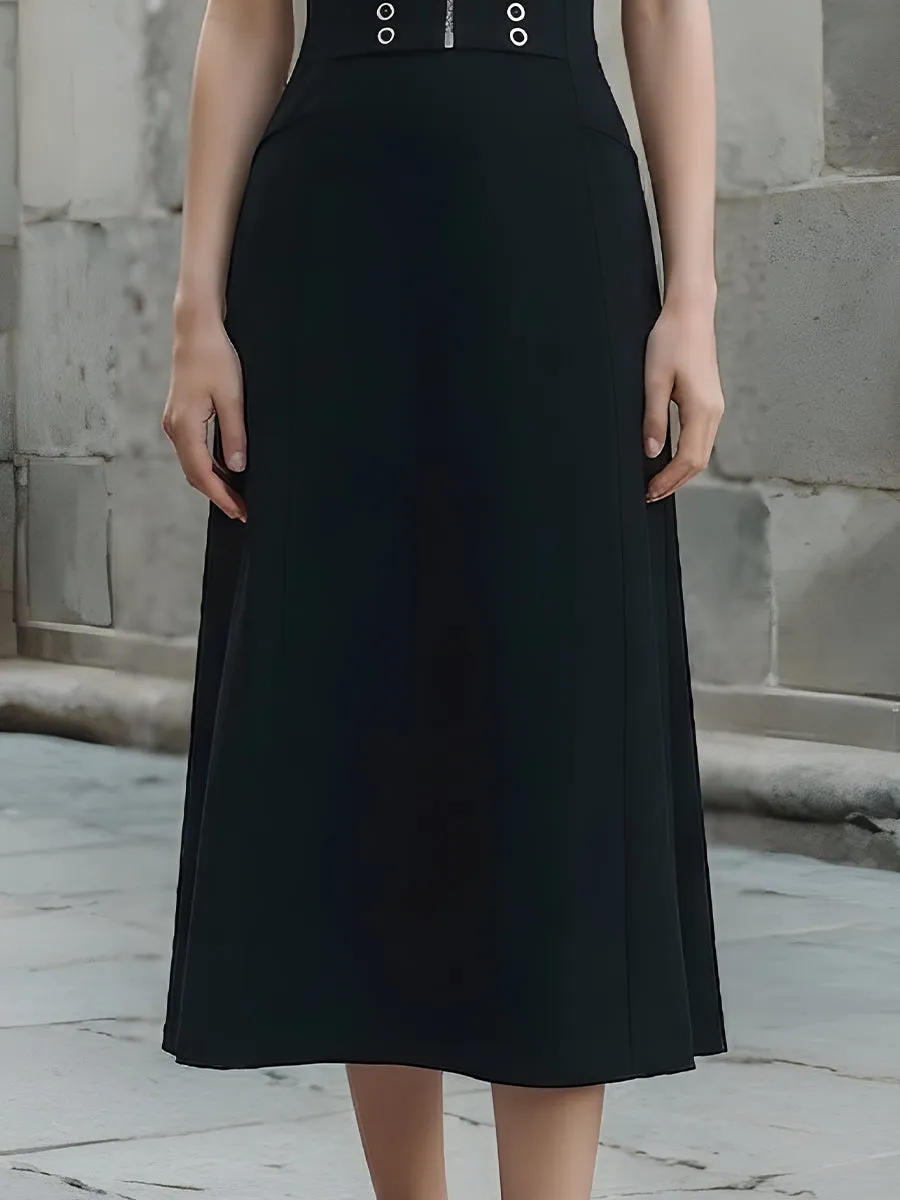 Off-Shoulder Strap Midi Dress sold by Mooyius product image thumbnail 3