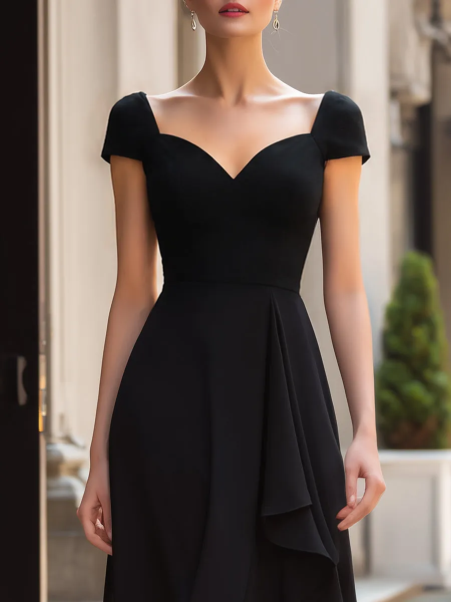 Sweetheart Neck Layered Chiffon High-Low Maxi Dress sold by Mooyius product image thumbnail 2