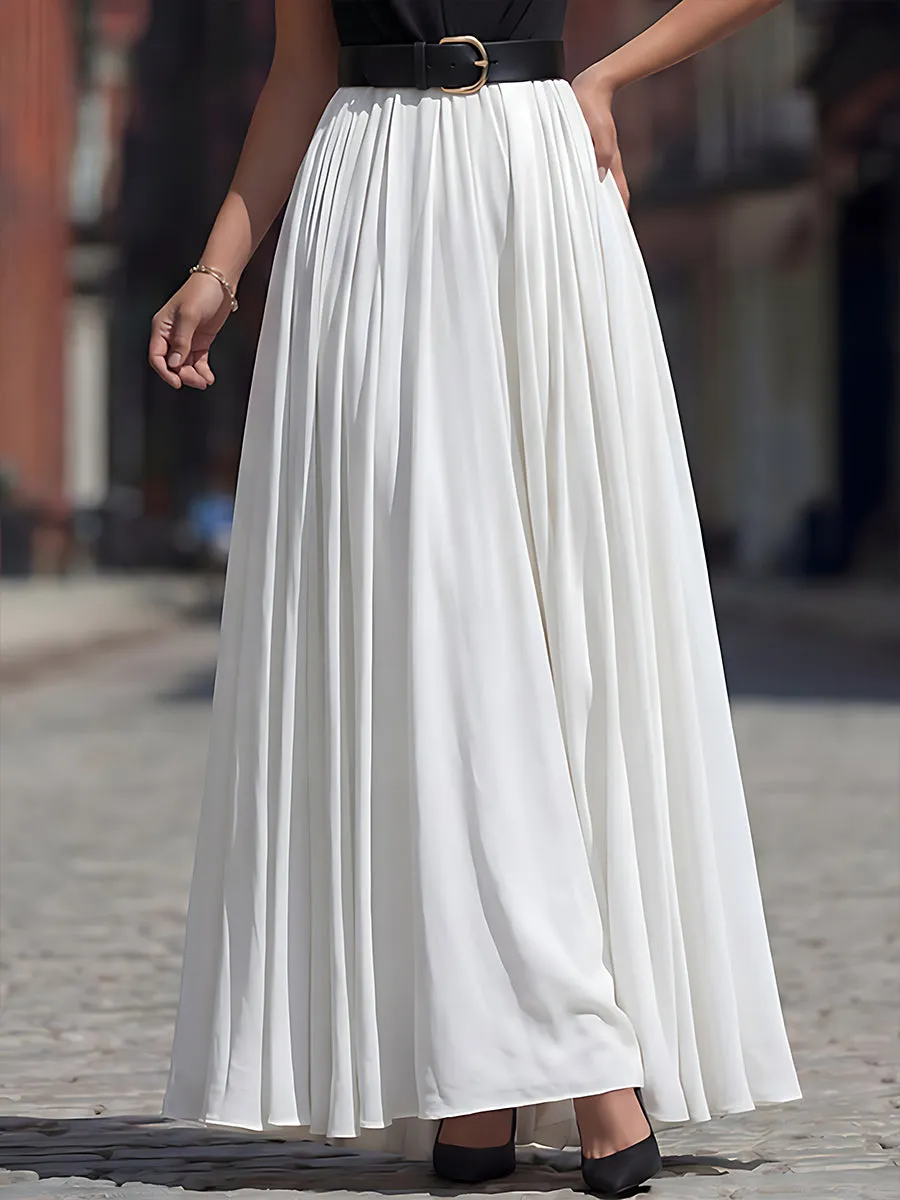 Contrast Bodice Pleated Maxi Evening Dress sold by Mooyius product image thumbnail 3