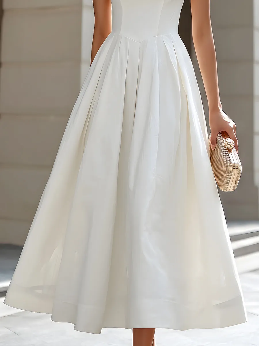 Square Neck Halter A-Line Maxi Dress sold by Mooyius product image thumbnail 3