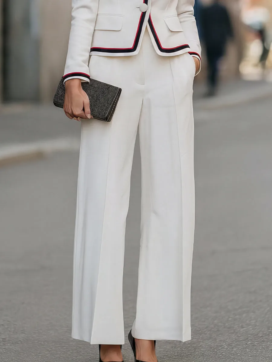 Chic White Blazer And Pants Set sold by Mooyius product image thumbnail 4