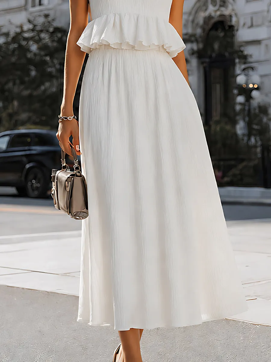 Elegant Pleated Cami Maxi Dress sold by Mooyius product image thumbnail 3
