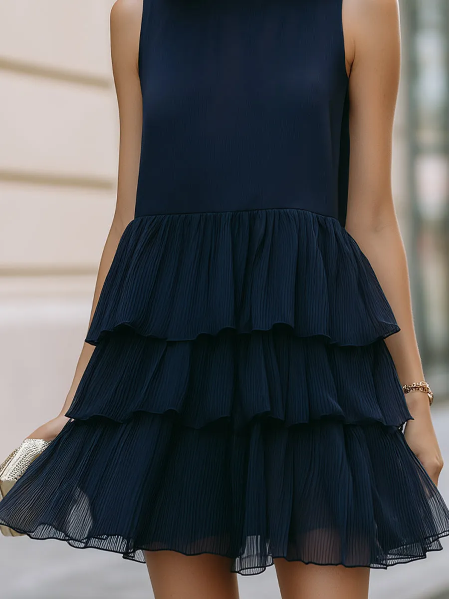 Elegant Tiered Pleated Dress sold by Mooyius product image thumbnail 4