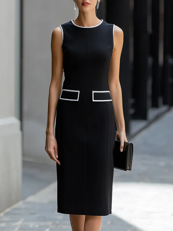Sleeveless Tailored Midi Dress made by Mooyius