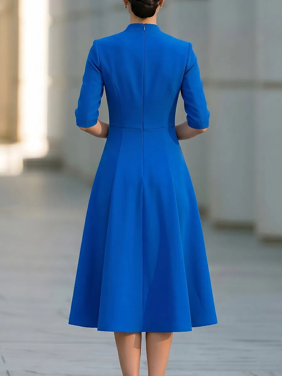 Slim-fit Suit A-line Midi Dress sold by Mooyius product image thumbnail 4