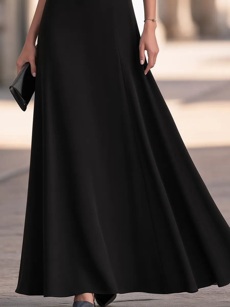 Elegant Draped Mesh One-Shoulder Maxi Evening Dress sold by Mooyius product image thumbnail 4