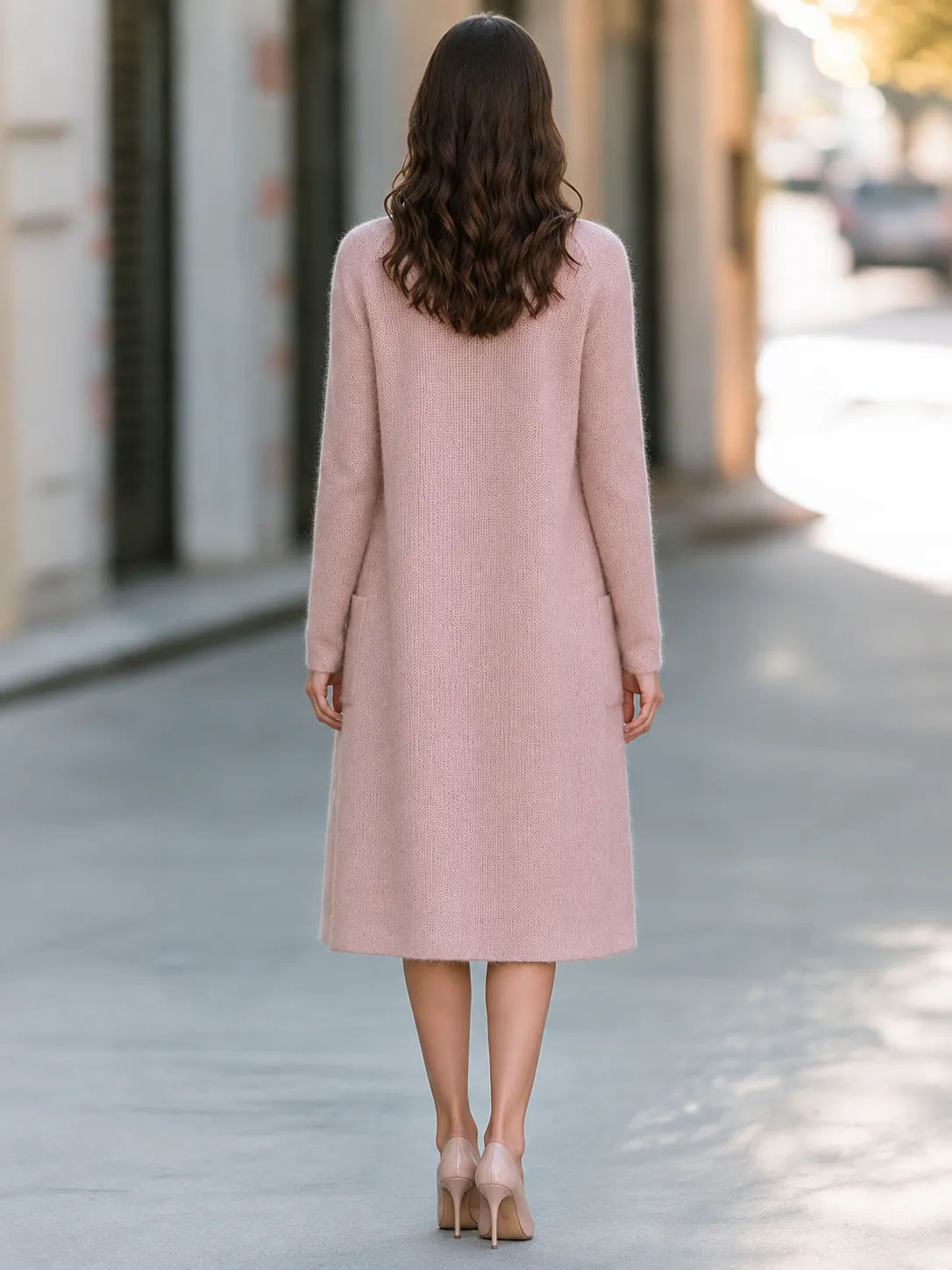 Soft Knit Midi Dress & Longline Cardigan Set sold by Mooyius product image thumbnail 2