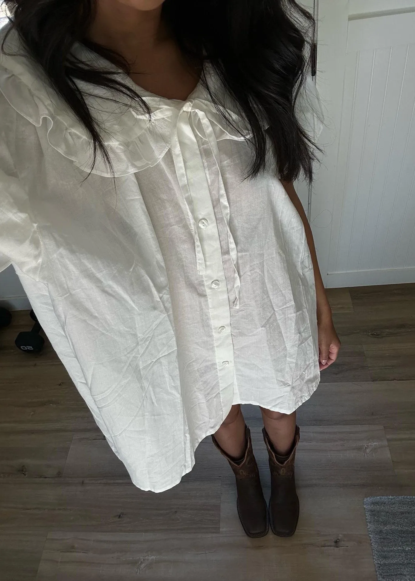 Romantic Shirt with Silk Trim Details sold by Smith Bowen product image thumbnail 2