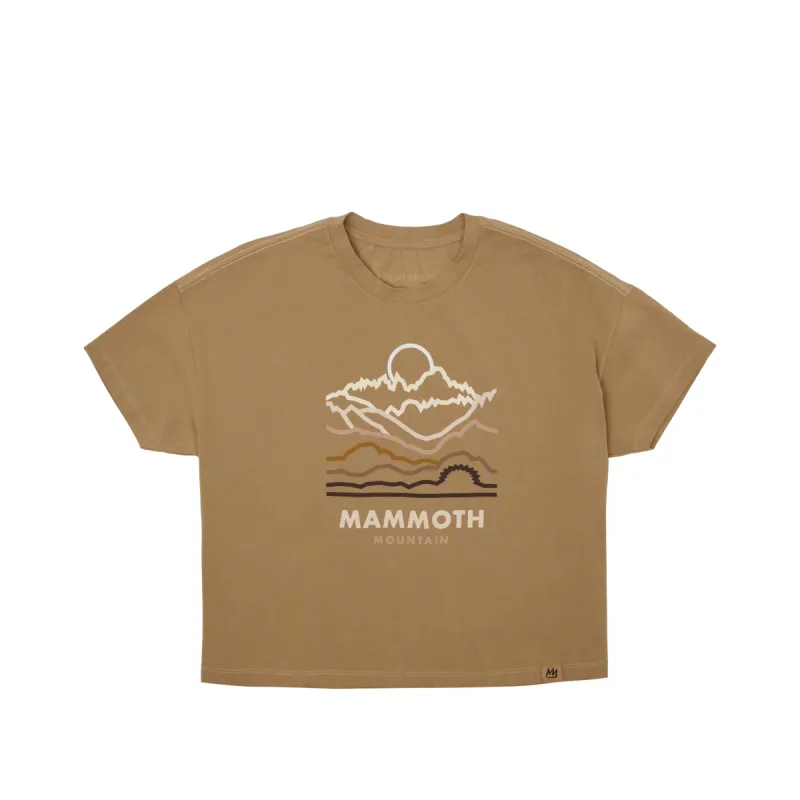 WOMENS MOUNTAINSCAPE BOXY SS TEE sold by Mammoth