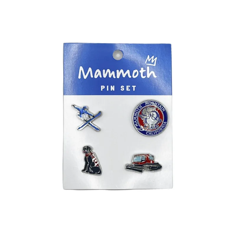 SKI WOOLLY 4PC PIN SET sold by Mammoth