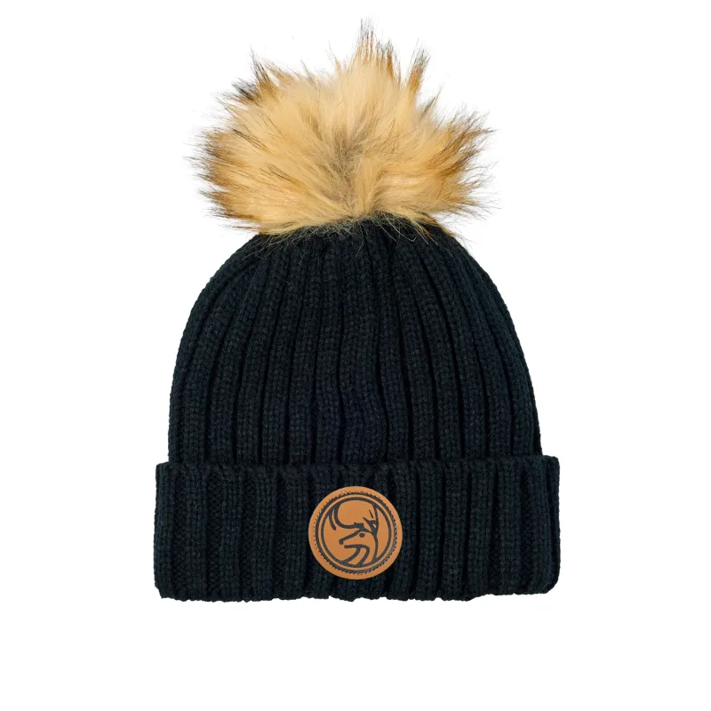 JUNE MTN BELEIVE BEANIE CIRCLE DEER PATCH sold by Mammoth