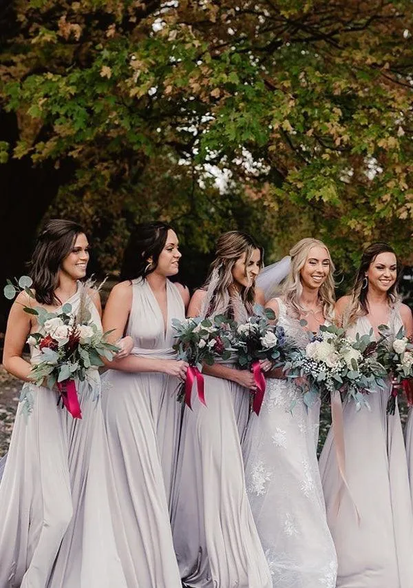 Silver Grey Multiway Infinity Dress sold by Infinity Dress product image thumbnail 2