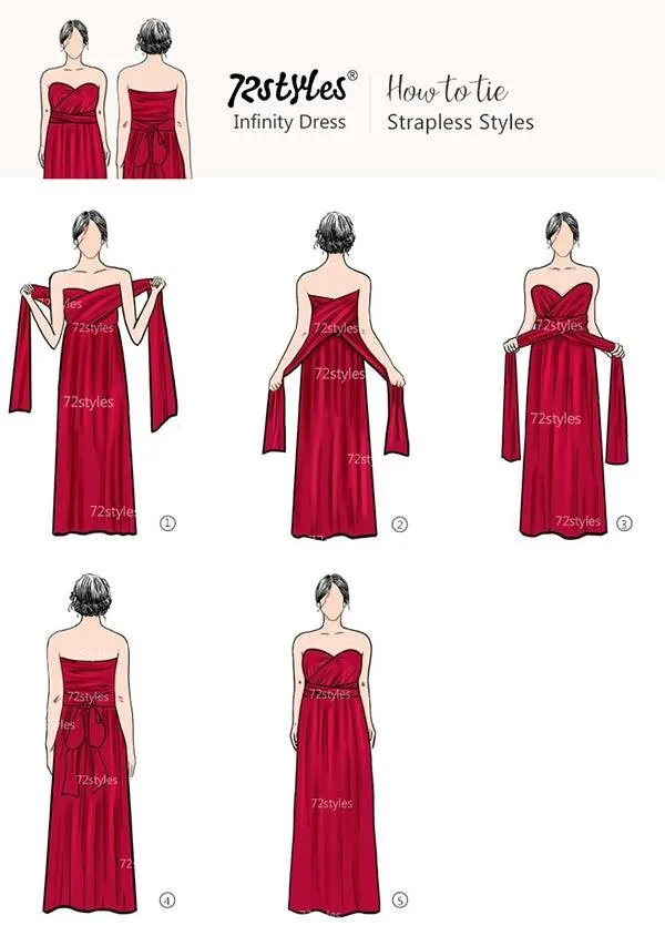 100+ Ways to Wear the 72Styles® Infinity Dress – Detailed PDF Tutorial sold by Infinity Dress product image thumbnail 5