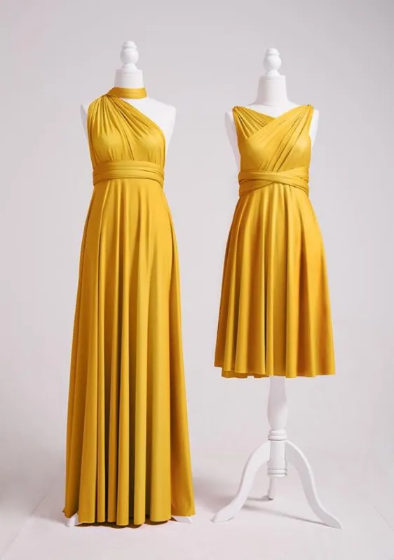 Mustard Yellow Multiway Infinity Dress sold by Infinity Dress