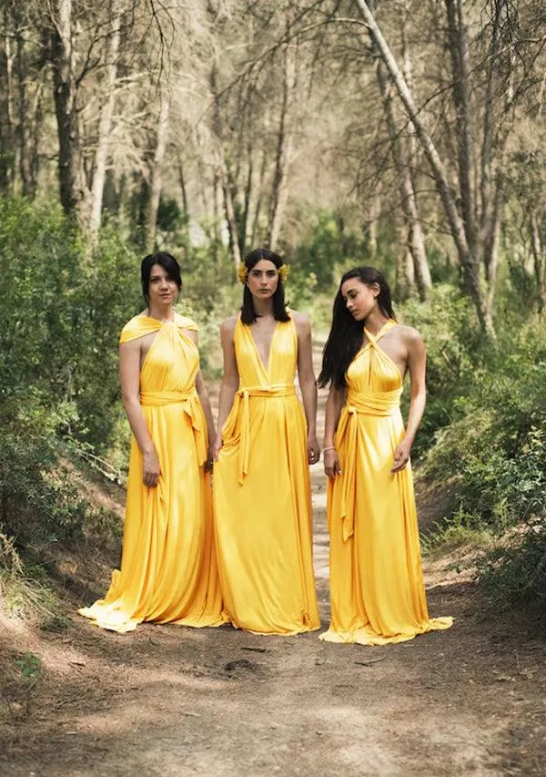 Gold Yellow Multiway Convertible Infinity Dress sold by Infinity Dress product image thumbnail 2