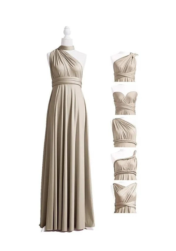 Taupe Multiway Convertible Infinity Dress sold by Infinity Dress product image thumbnail 4
