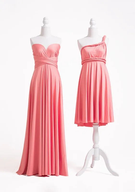 Coral Pink Multiway Infinity Dress sold by Infinity Dress