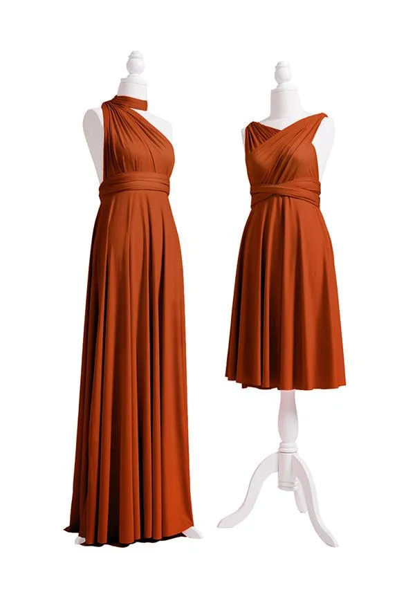 Burnt Orange Multiway Infinity Dress sold by Infinity Dress product image thumbnail 3