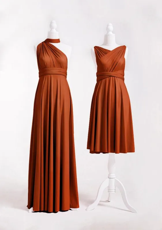 Burnt Orange Multiway Infinity Dress sold by Infinity Dress