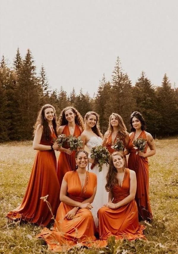 Burnt Orange Multiway Infinity Dress sold by Infinity Dress product image thumbnail 2