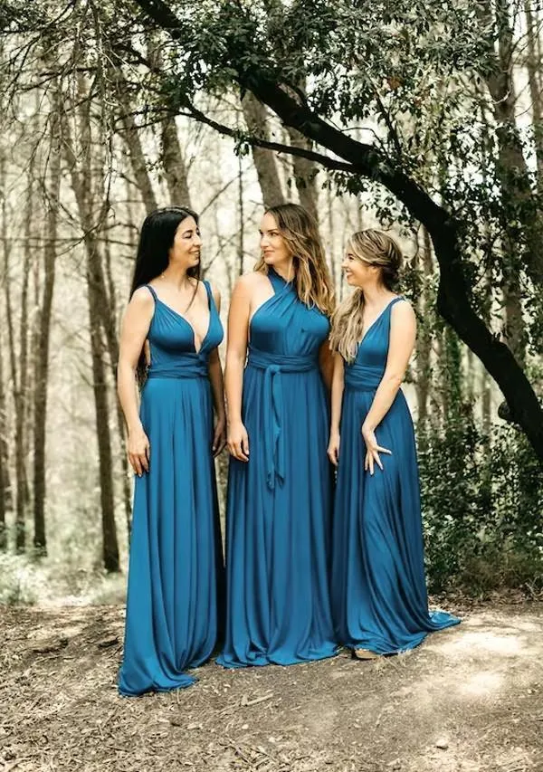 Peacock Blue Multiway Infinity Dress sold by Infinity Dress product image thumbnail 2