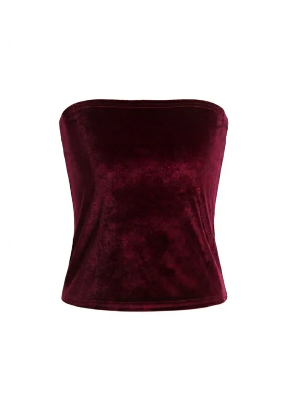 Strapless Velvet Bandeau Tube Top for Infinity Convertible Multiway Dress sold by Infinity Dress