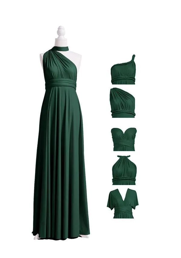 Dark Green Multiway Infinity Dress sold by Infinity Dress product image thumbnail 4