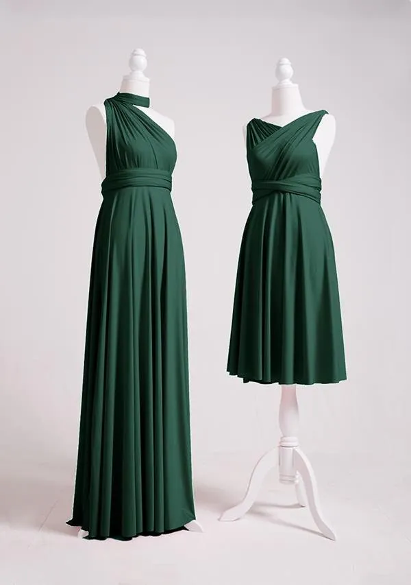 Dark Green Multiway Infinity Dress sold by Infinity Dress product image thumbnail 3