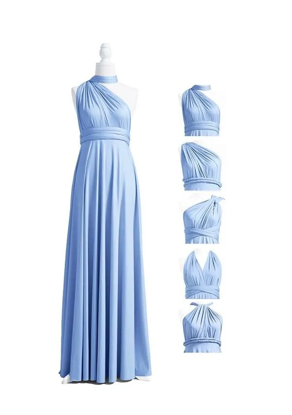 Dusty Blue Multiway Convertible Infinity Dress sold by Infinity Dress product image thumbnail 4
