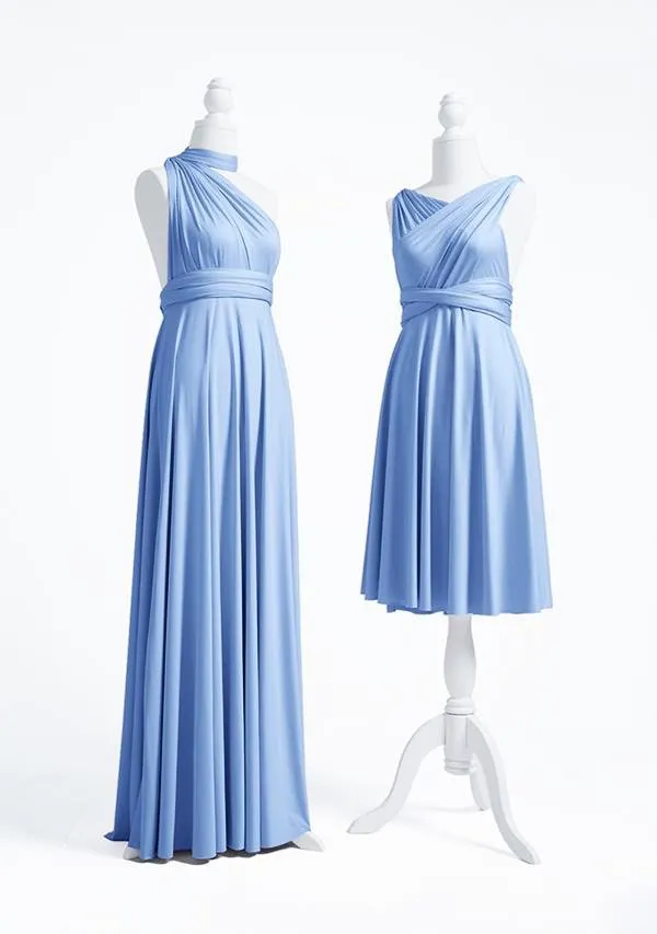 Dusty Blue Multiway Convertible Infinity Dress sold by Infinity Dress product image thumbnail 3