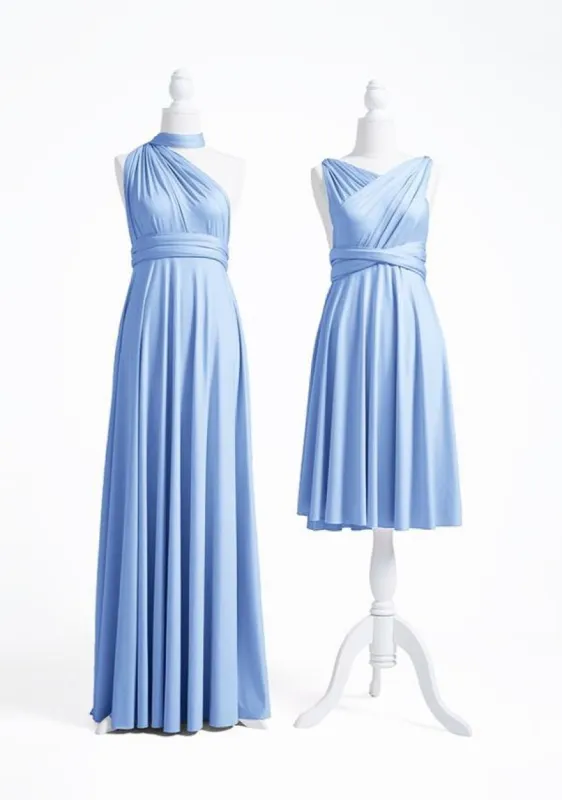 Dusty Blue Multiway Convertible Infinity Dress sold by Infinity Dress