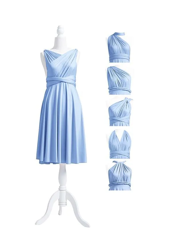 Dusty Blue Multiway Convertible Infinity Dress sold by Infinity Dress product image thumbnail 5