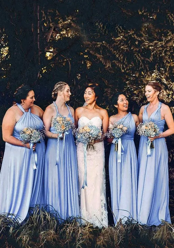 Dusty Blue Multiway Convertible Infinity Dress sold by Infinity Dress product image thumbnail 2