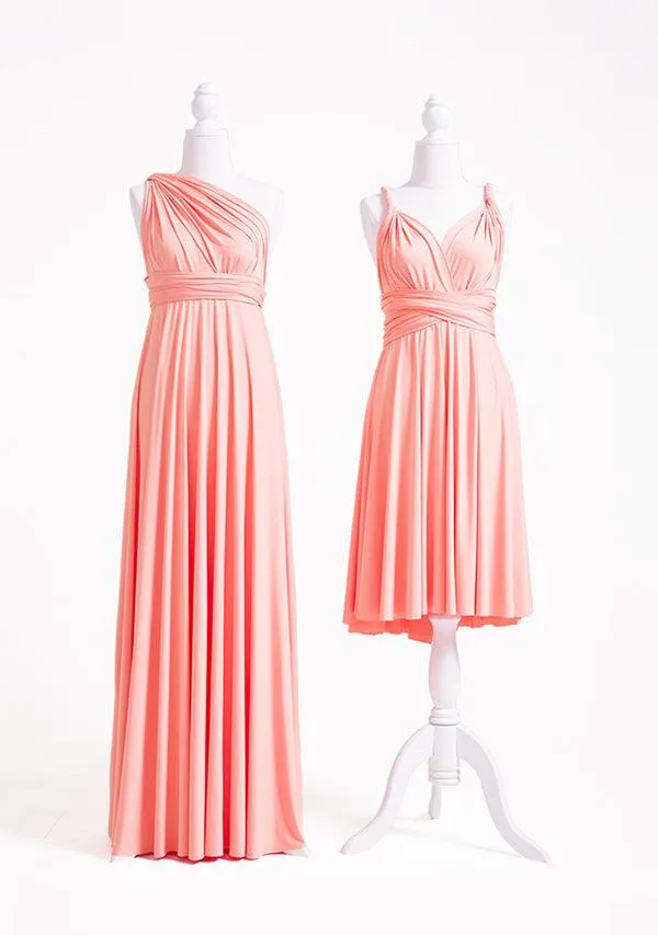 Peach Coral Multiway Infinity Dress sold by Infinity Dress