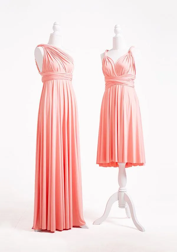 Peach Coral Multiway Infinity Dress sold by Infinity Dress product image thumbnail 3