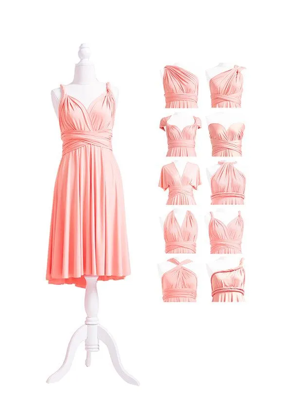 Peach Coral Multiway Infinity Dress sold by Infinity Dress product image thumbnail 5