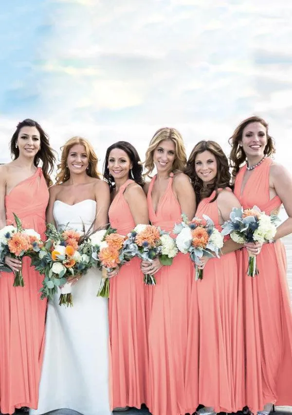 Peach Coral Multiway Infinity Dress sold by Infinity Dress product image thumbnail 2