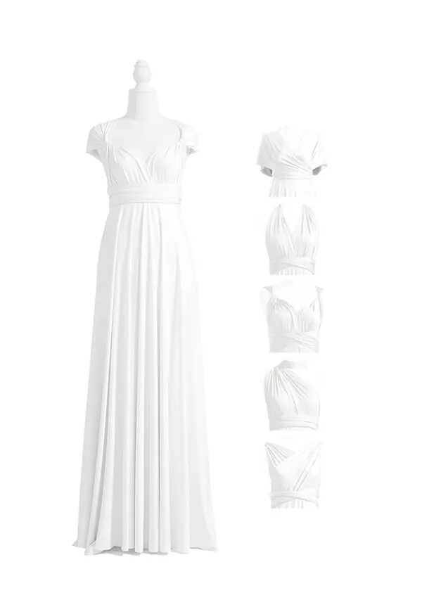 Ivory White Multiway Convertible Infinity Dress sold by Infinity Dress product image thumbnail 4
