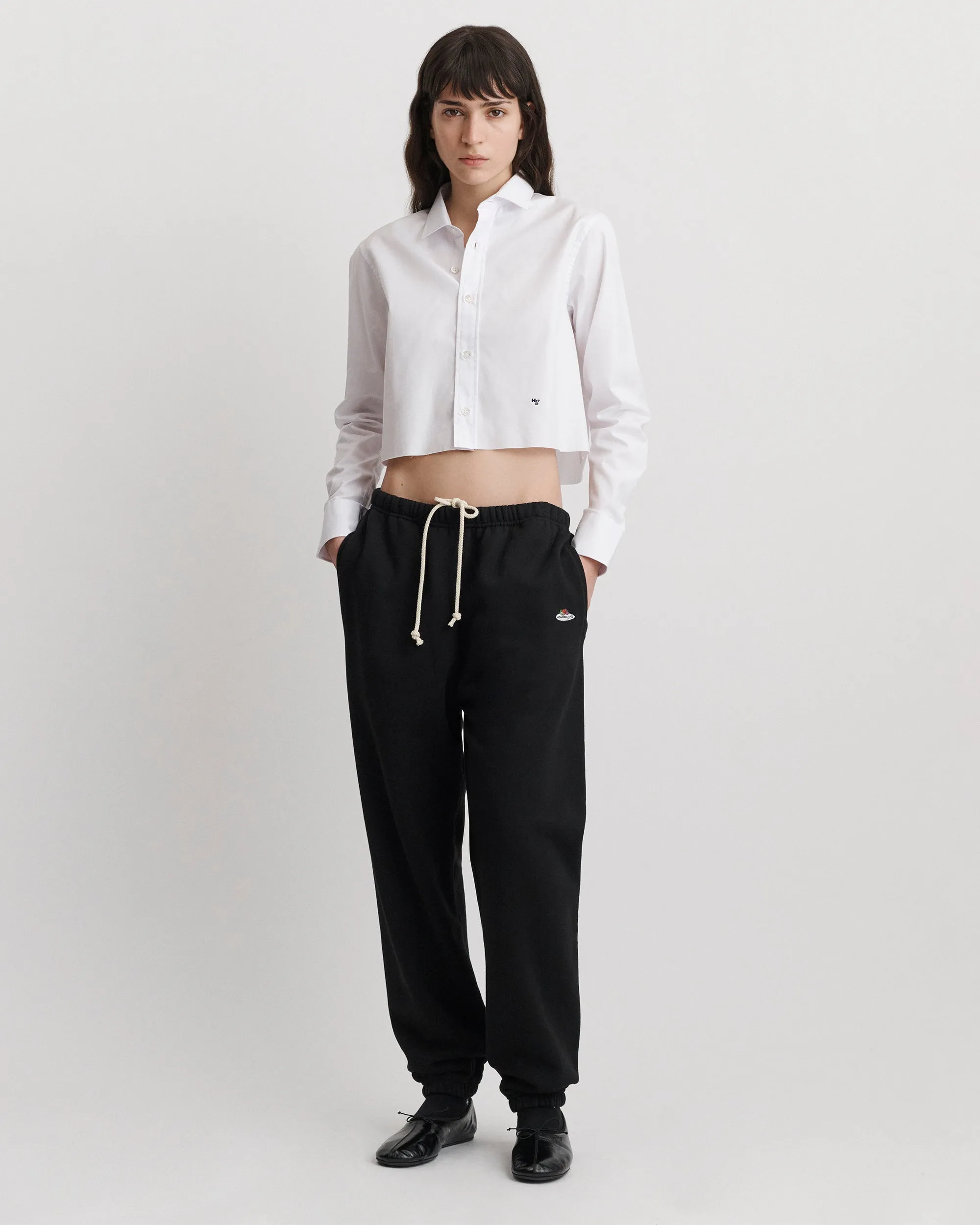 Cropped Shirt in White sold by Homme Girls product image thumbnail 2