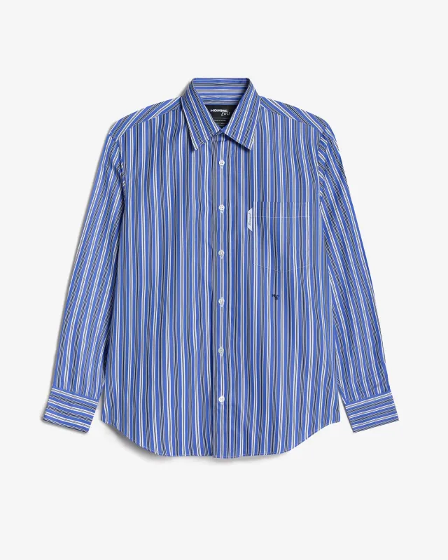 Classic Shirt in Blue Porto Stripe made by Homme Girls