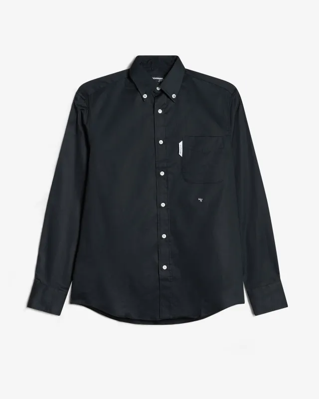 Oxford Shirt in Black Poplin made by Homme Girls