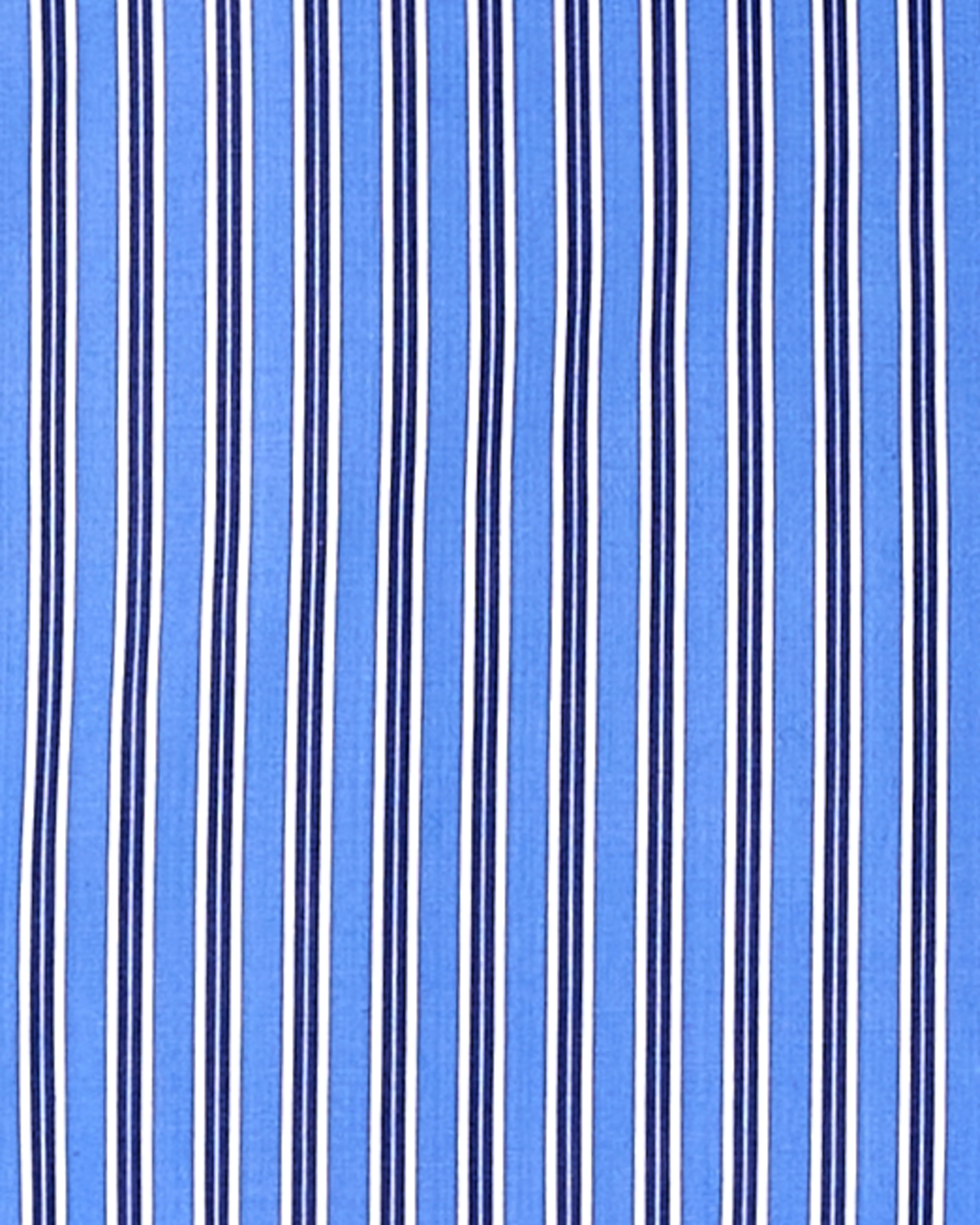 Shirt Tail Mini Skirt in Bold Blue Stripe sold by Homme Girls product image thumbnail 4