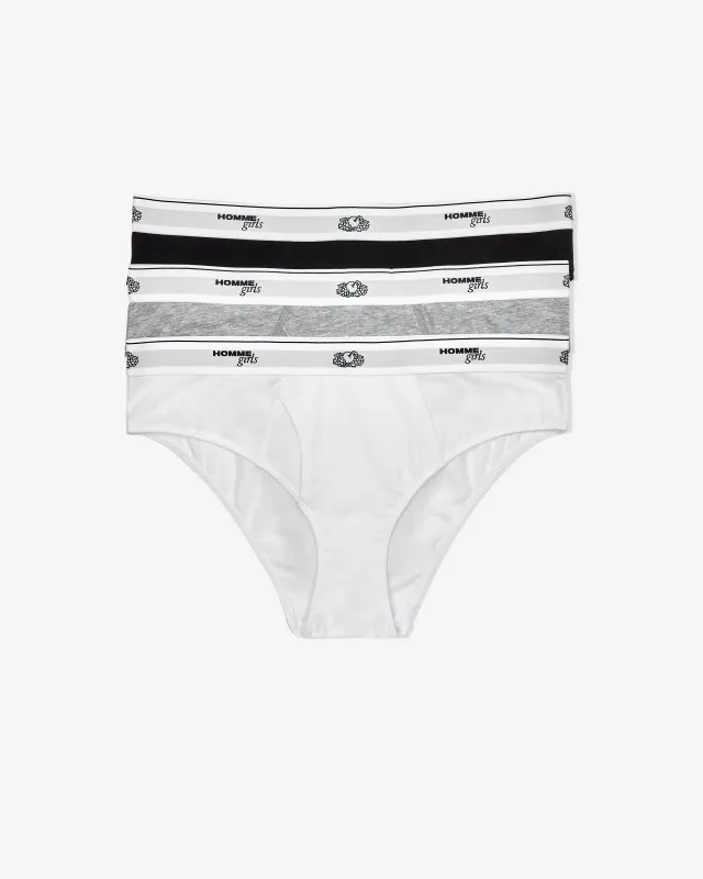 HommeGirls x Fruit of the Loom Briefs (3-Pack) made by Homme Girls