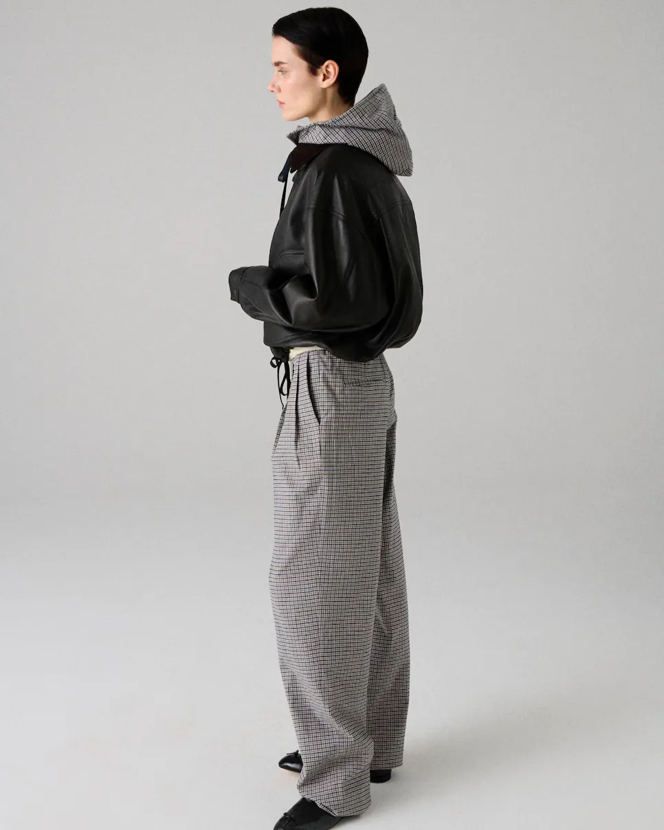 Flip Waist Pant with Belt in Check Plaid sold by Homme Girls product image thumbnail 3