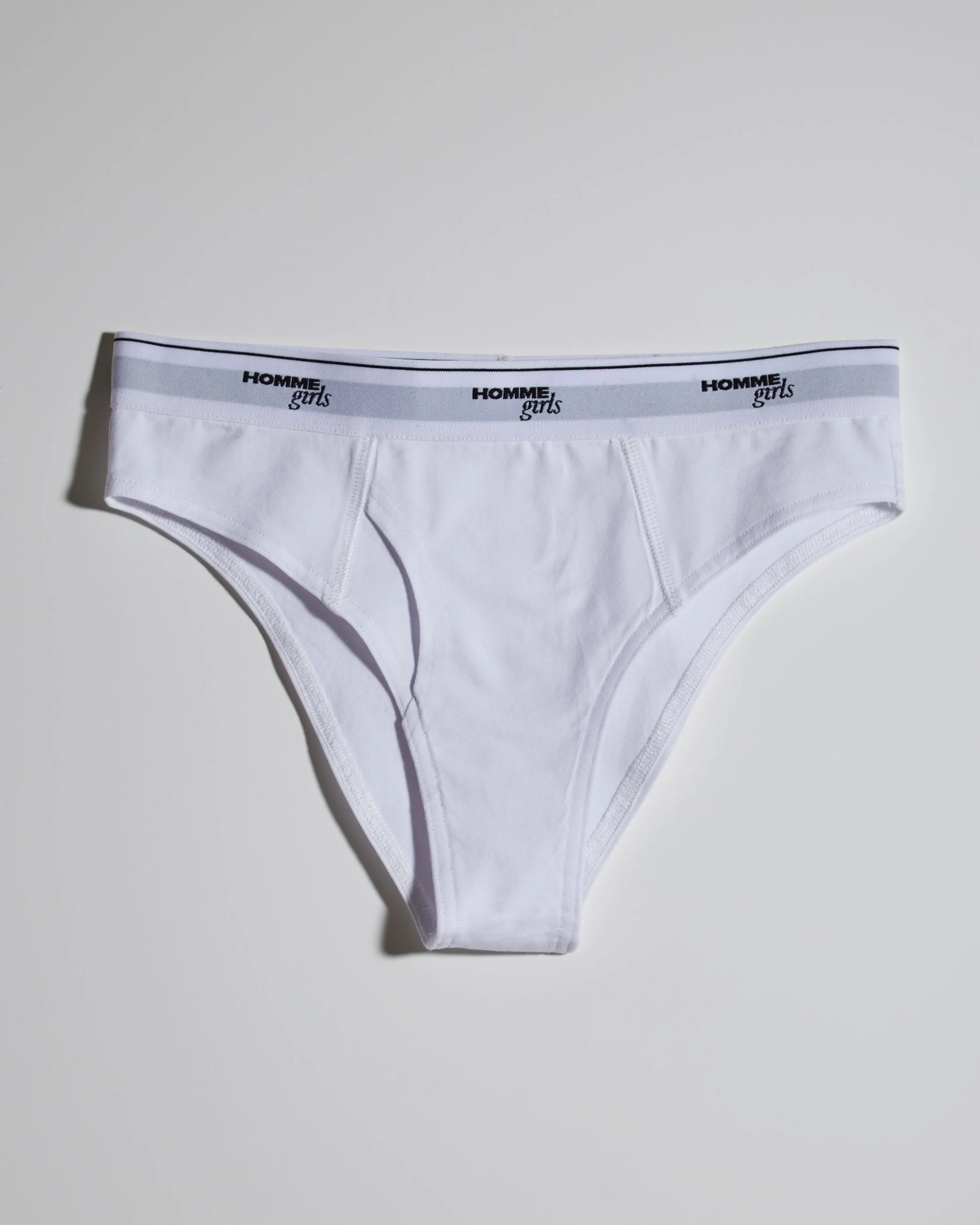 2-Pack Bikini Briefs in White sold by Homme Girls product image thumbnail 2