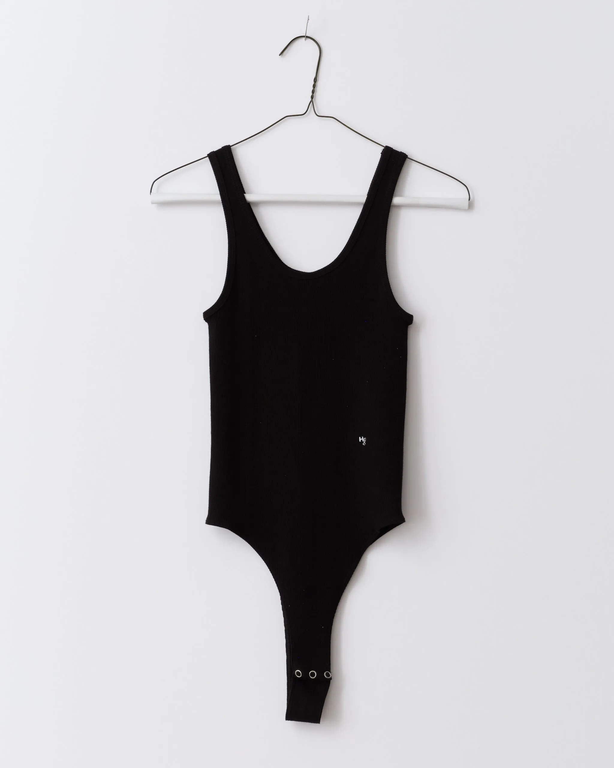 Ribbed Cotton Bodysuit in Black sold by Homme Girls product image thumbnail 4