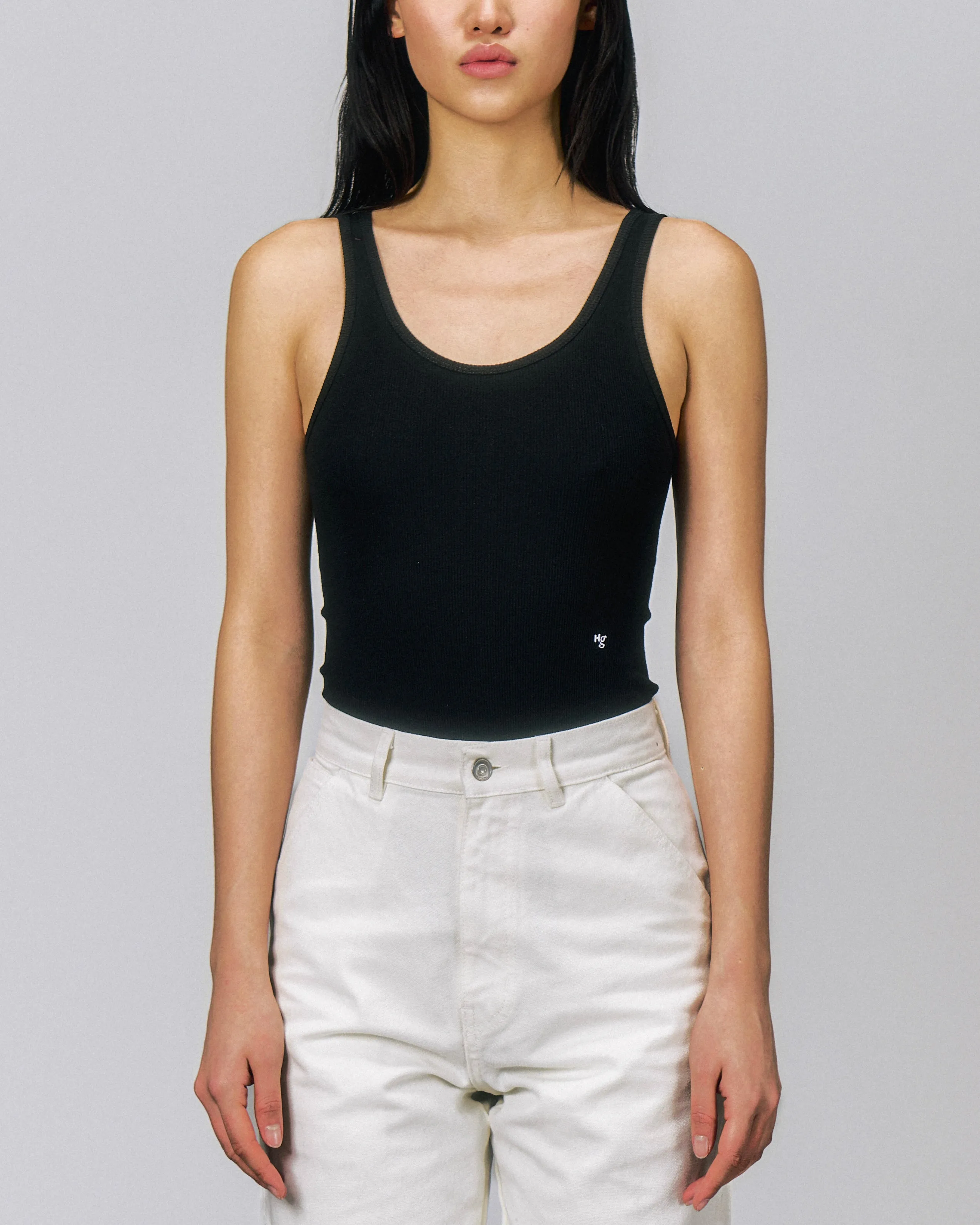 Ribbed Cotton Bodysuit in Black sold by Homme Girls product image thumbnail 3