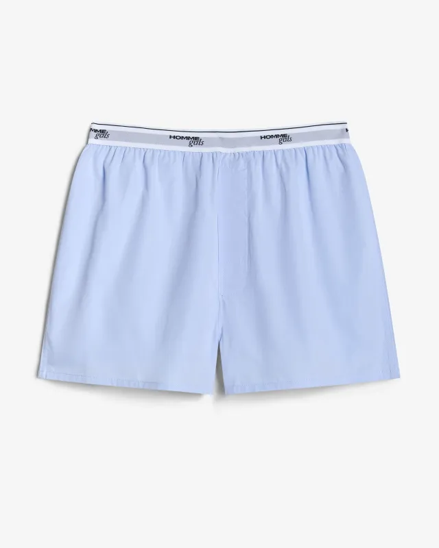 Boxer Shorts in Chambray Blue made by Homme Girls