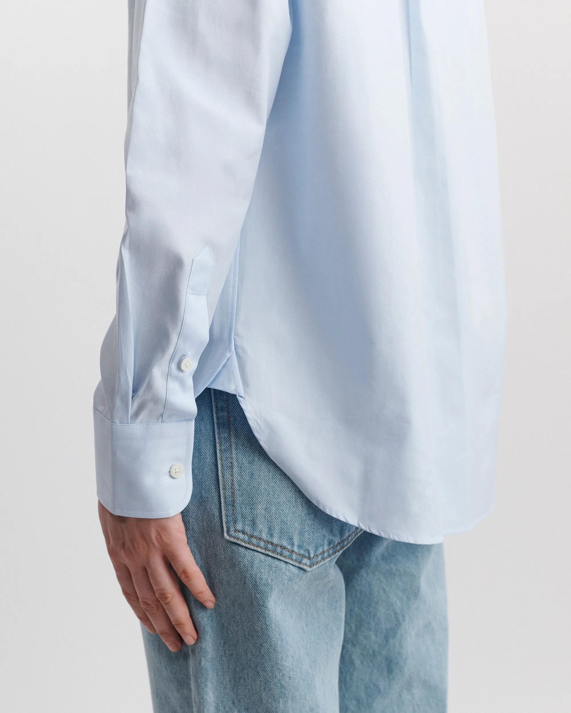 Classic Shirt in Chambray Blue sold by Homme Girls product image thumbnail 3